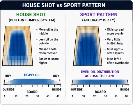 House Shot vs. Sport Pattern